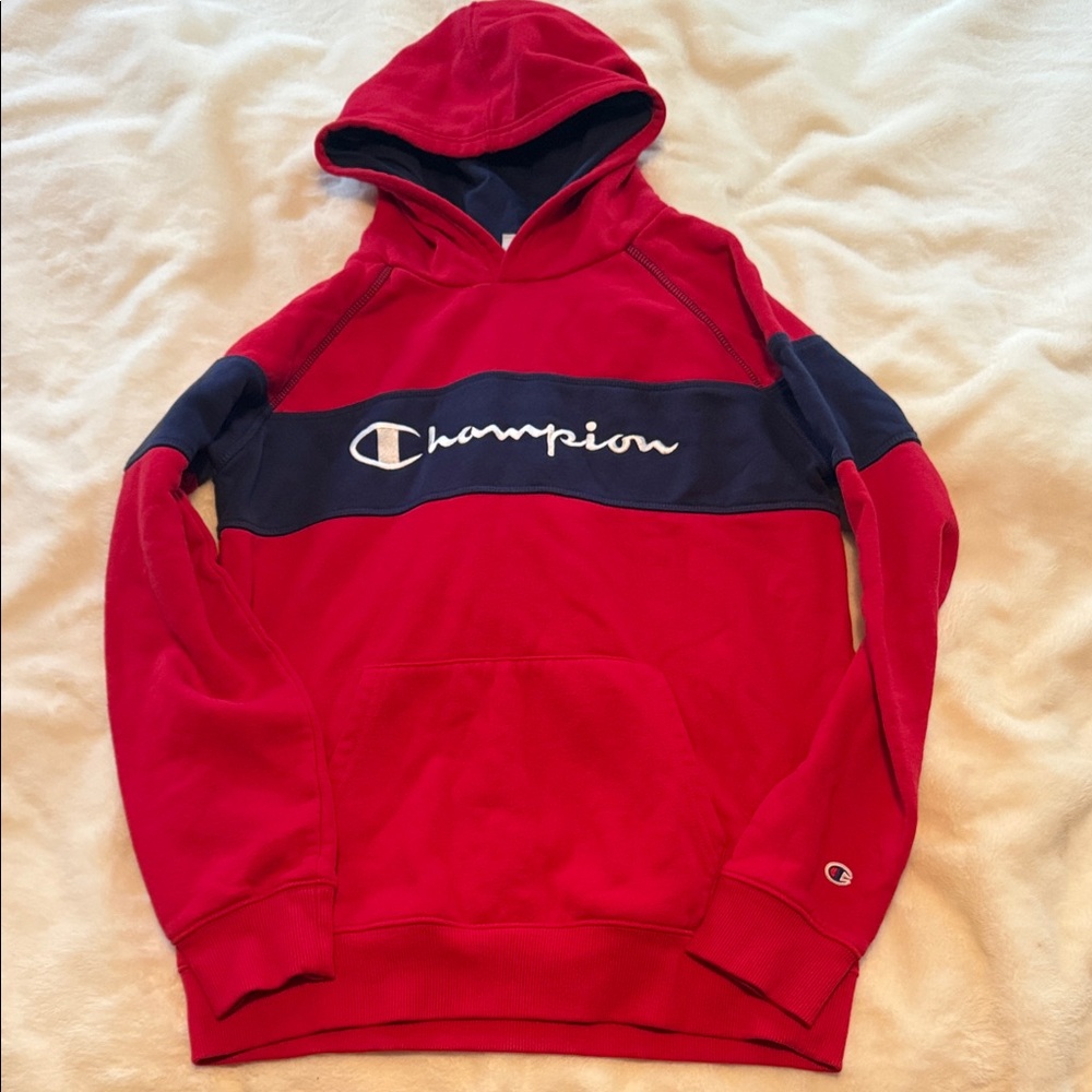 Champion Red and Black Men's Hoodie